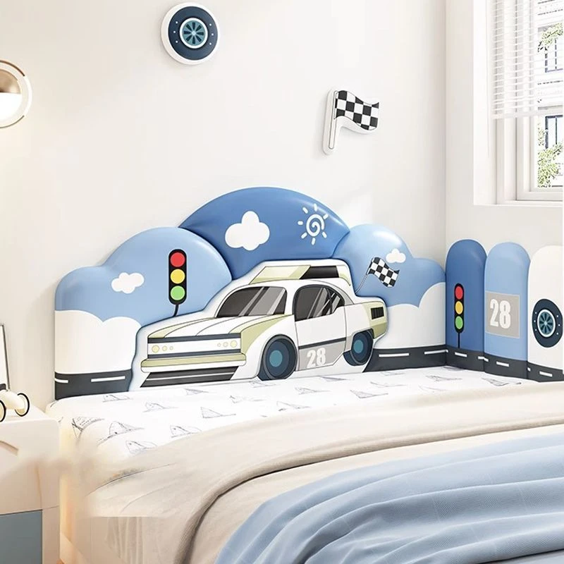 소년용 타타미 소프트 패드 벽면 보호대, 만화 자동차  - Headboard Cushion Backrest Tatami 리뷰 및 가격