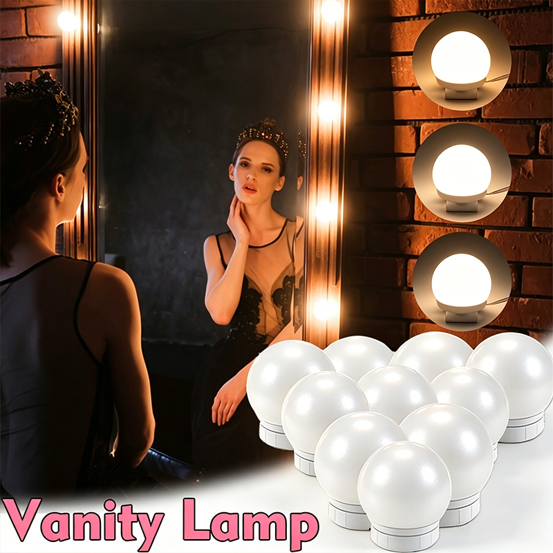 10개 LED 화장대 조명 전구 키트, 화장대, 침실, - Dressing Table Vanity With Lighted Mirror 리뷰 및 가격