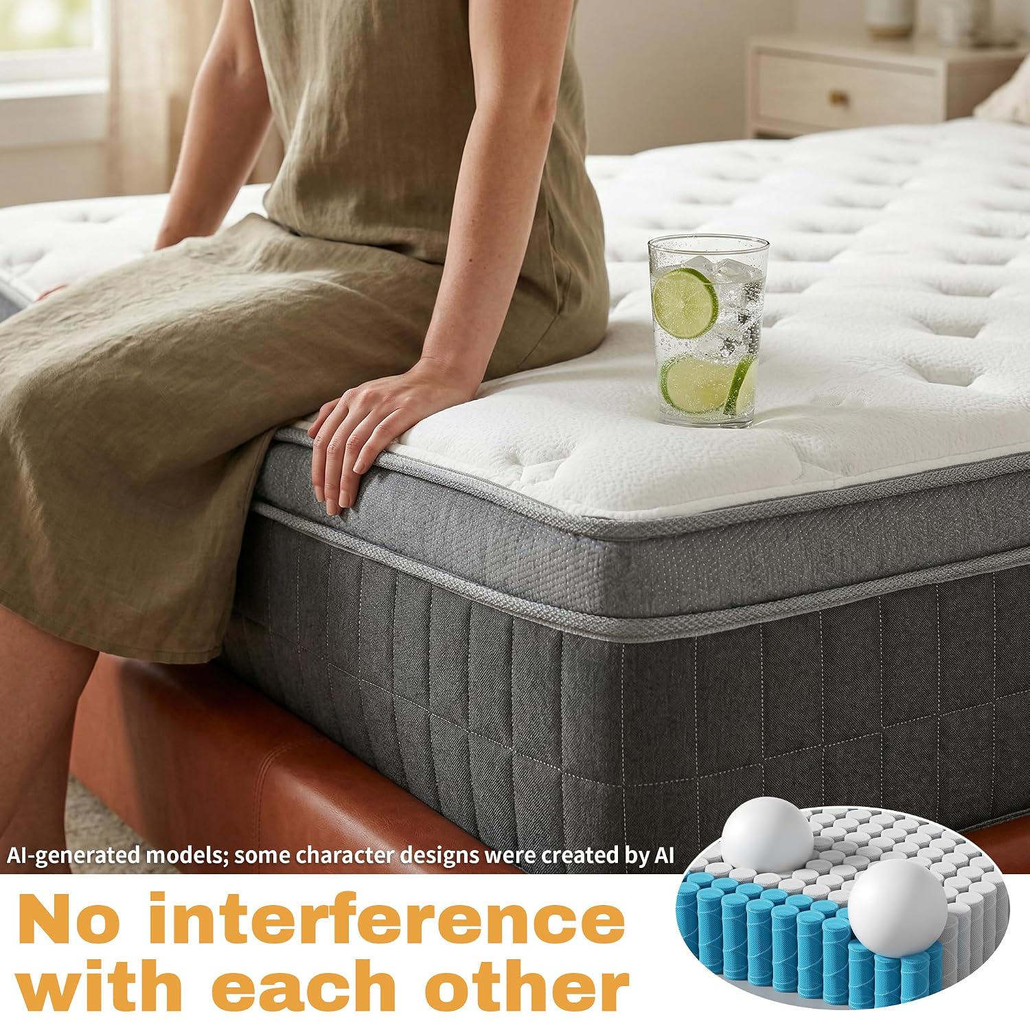 퀸 사이즈 박스형 매트리스 12인치 메모리폼 하이브리드 - Memory Foam Mattress In A Box Queen 리뷰 및 가격