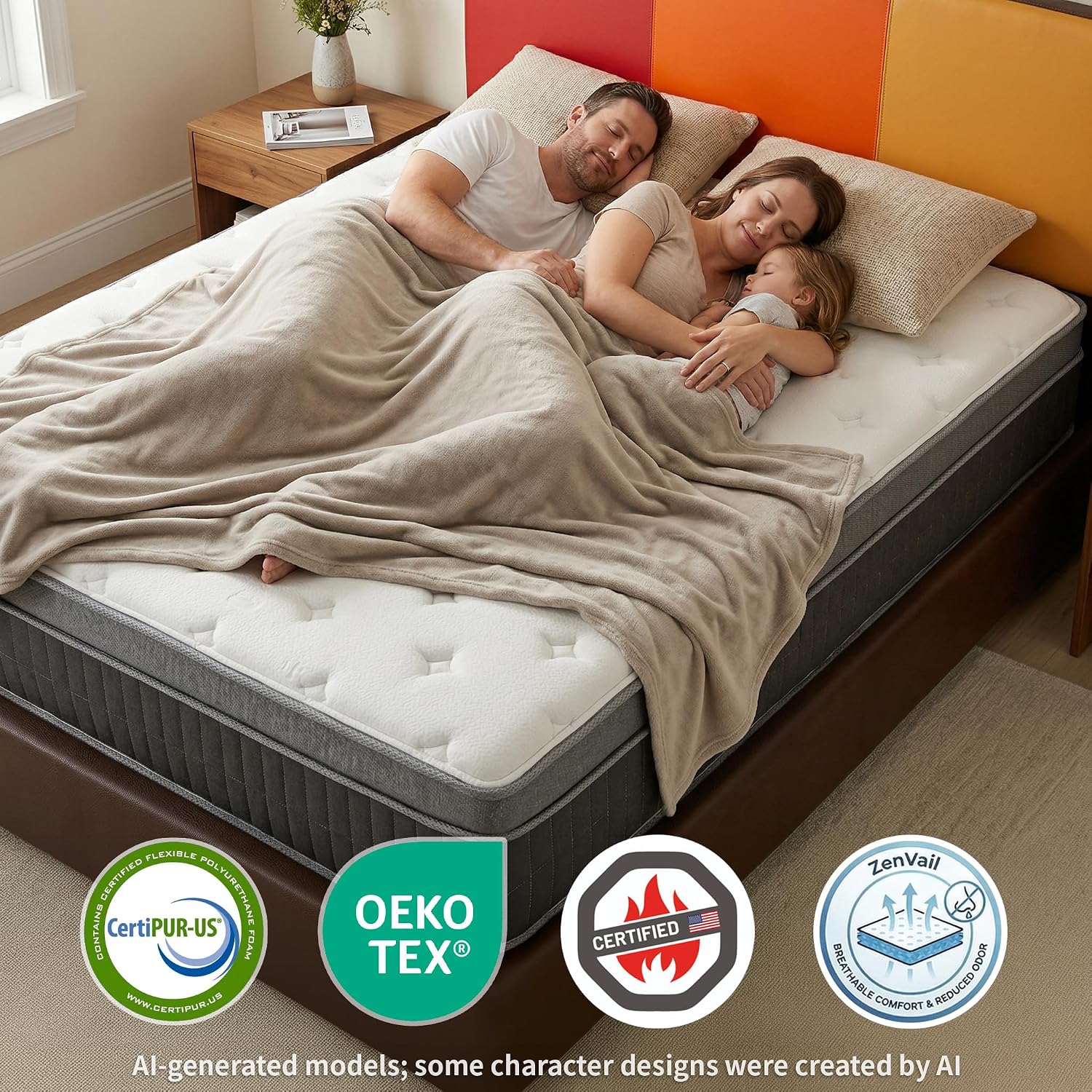 퀸 사이즈 박스형 매트리스 12인치 메모리폼 하이브리드 - Memory Foam Mattress In A Box Queen 리뷰 및 가격