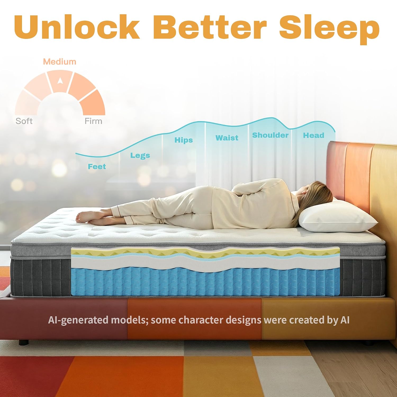 퀸 사이즈 박스형 매트리스 12인치 메모리폼 하이브리드 - Memory Foam Mattress In A Box Queen 리뷰 및 가격