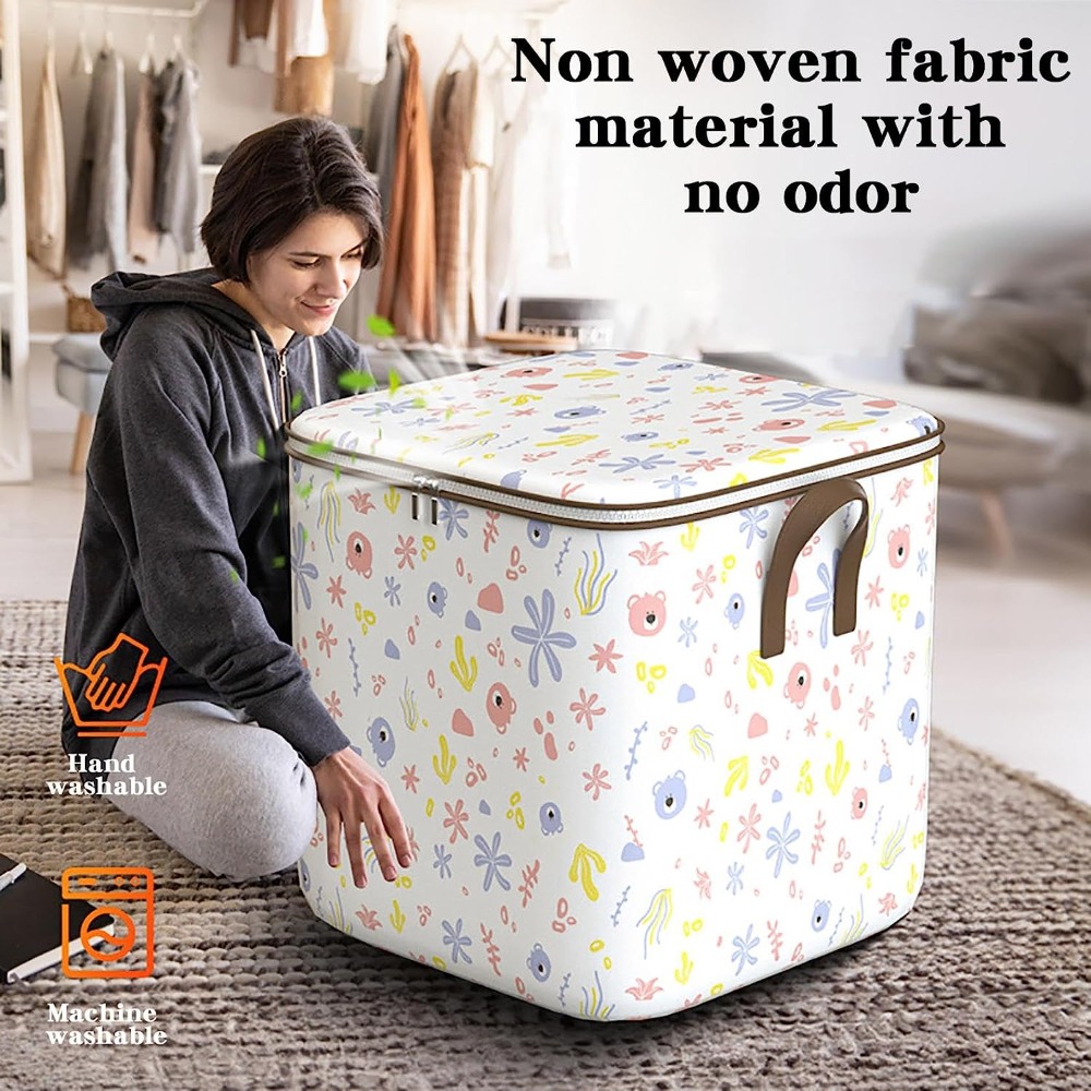 휴대용 접이식 의류 보관함, 내구성 손잡이가 있는 옷장 - Wardrobe Closet Portable Fabric Cover 리뷰 및 가격