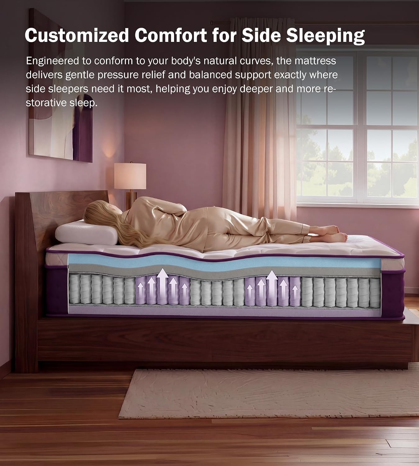 소프트 플러시 퀸 매트리스 12인치 하이브리드 매트리스 - Memory Foam Mattress In A Box Queen 리뷰 및 가격