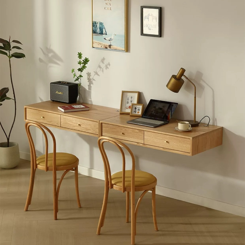 북유럽 디자이너 플로팅 데스크 거실 연구용 원목 컴퓨터 - Bedroom Furniture 리뷰 및 가격