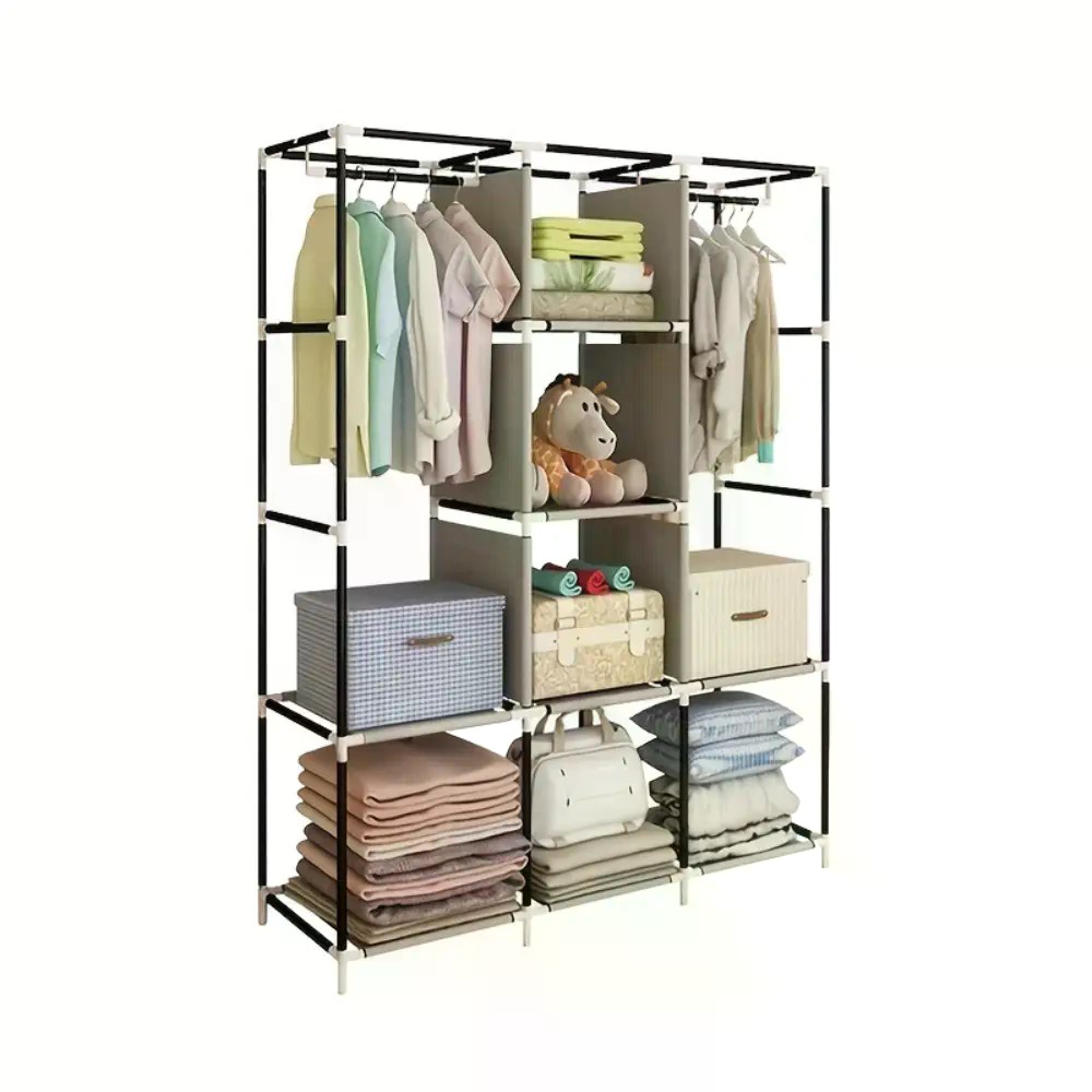 64인치 휴대용 커버형 부직포 옷장, 다기능 접이식 옷 - Wardrobe Closet Portable Fabric Cover 리뷰 및 가격